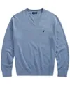 Men's Navtech Performance Classic-fit Soft V-neck Sweater In Cornflower Blue