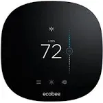 ecobee3 Lite Smart Thermostat - Programmable Wifi Thermostat - Works with Siri, Alexa, Google Assistant - Energy Star Certified - DIY Install, Black