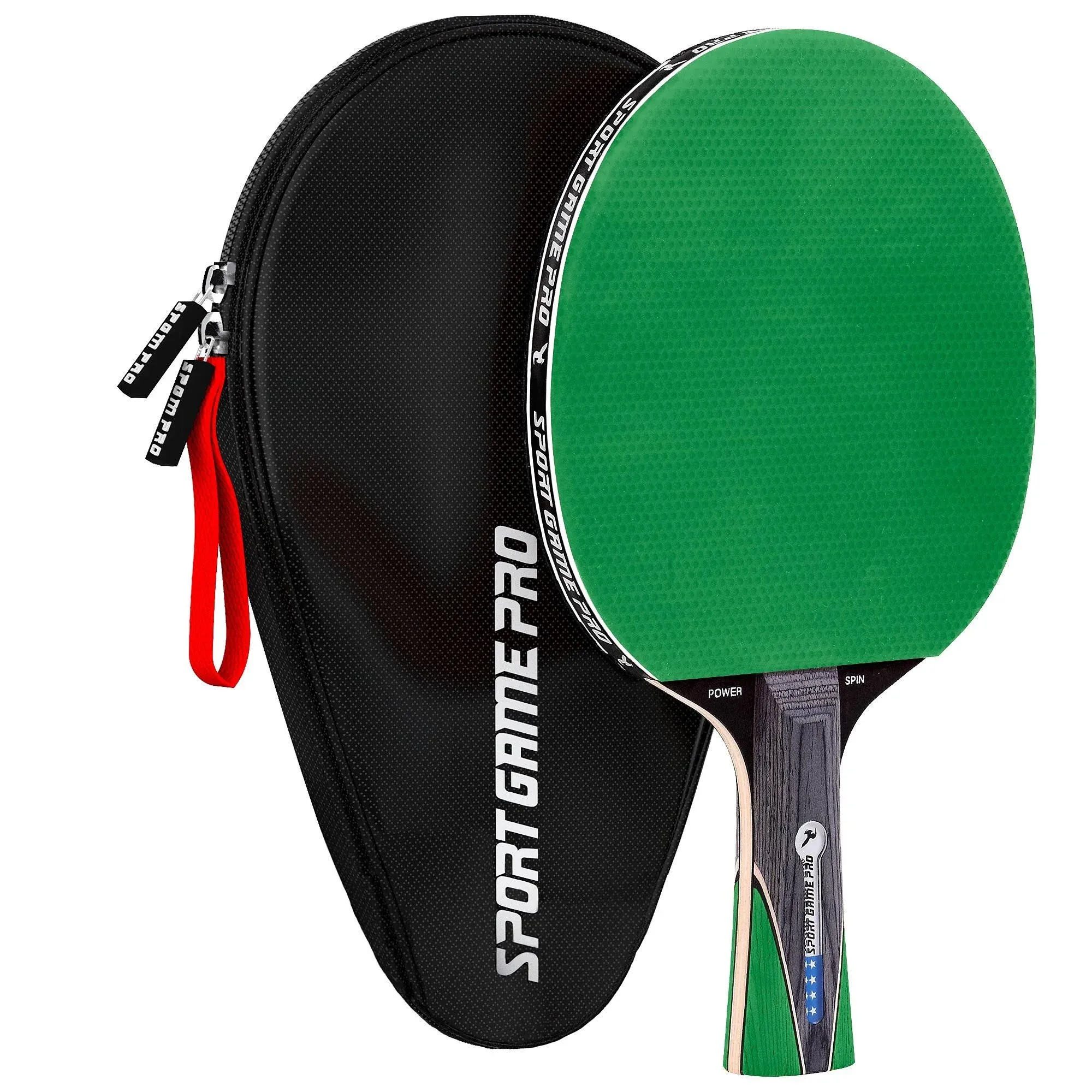 Ping Pong Paddle with Killer Spin + Case for Free - Professional Table Tennis ...