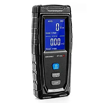 ERICKHILL EMF Meter, Rechargeable Digital Electromagnetic Field Radiation Detector Hand-held Digital LCD EMF Detector, Great Tester for Home EMF Inspections, Office, Outdoor and Ghost Hunting