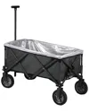 By  Adventure Wagon Elite Portable Utility Wagon With Table & Liner In Grey