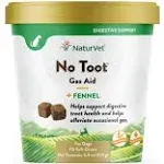 No Toot Gas Aid Plus Fennel for Dogs 70 Soft Chews NaturVet