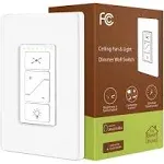 Humpptom Smart Ceiling Fan Control and Dimmer Light Switch,Single Pole Wi-Fi ...