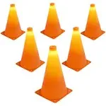 GoSports LED Light Up Sports Cones (6 Pack), 9 Inch