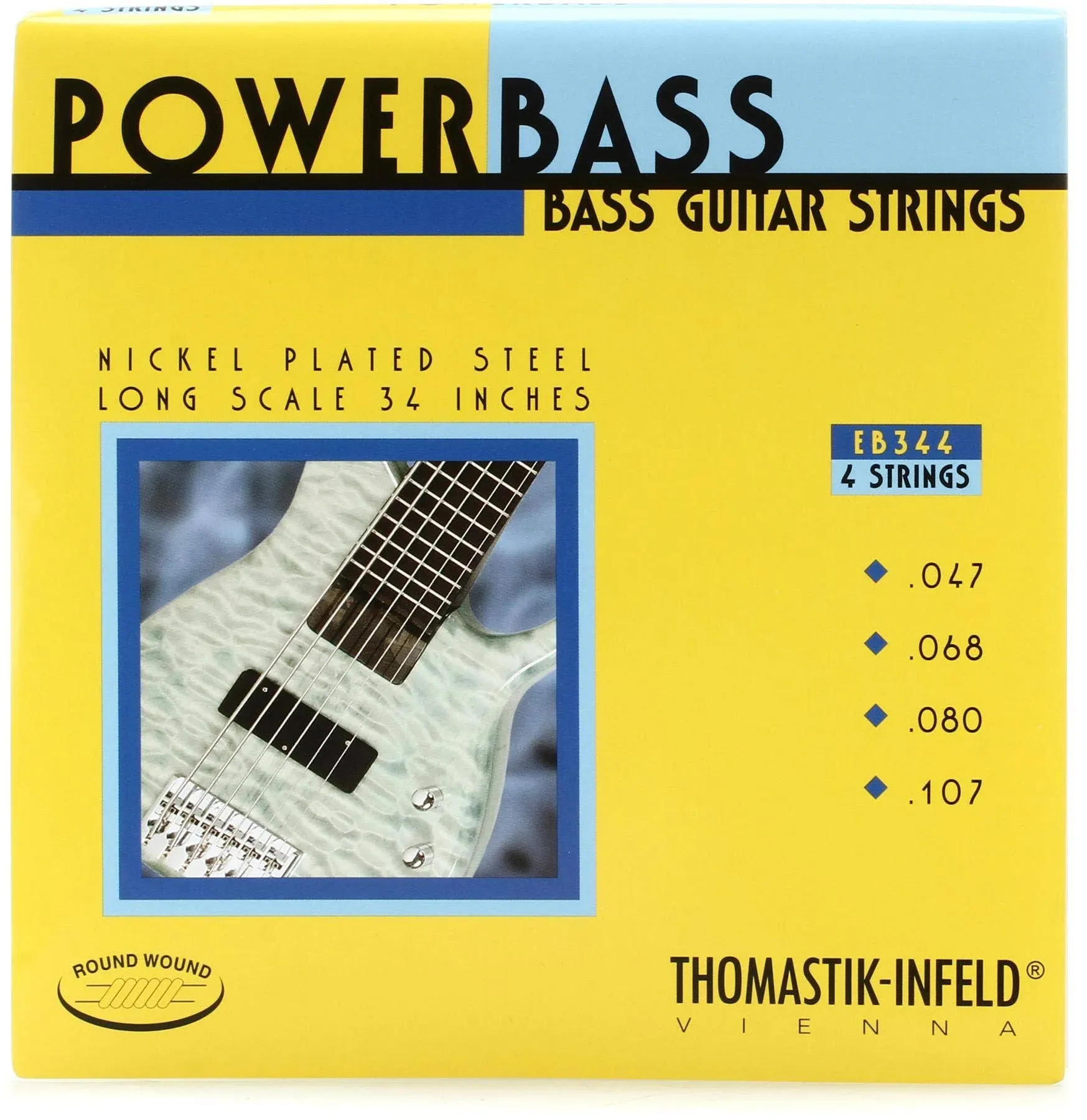 Thomastik-Infeld Powerbass Bass Guitar Strings - .047-.107 4-String