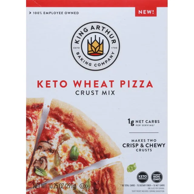 King Arthur Baking Company Crust Mix, Keto Wheat Pizza - 10.25 oz