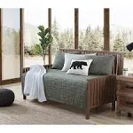 Eddie Bauer Troutdale Solid 4-Piece Cotton Bonus Daybed Set, Green