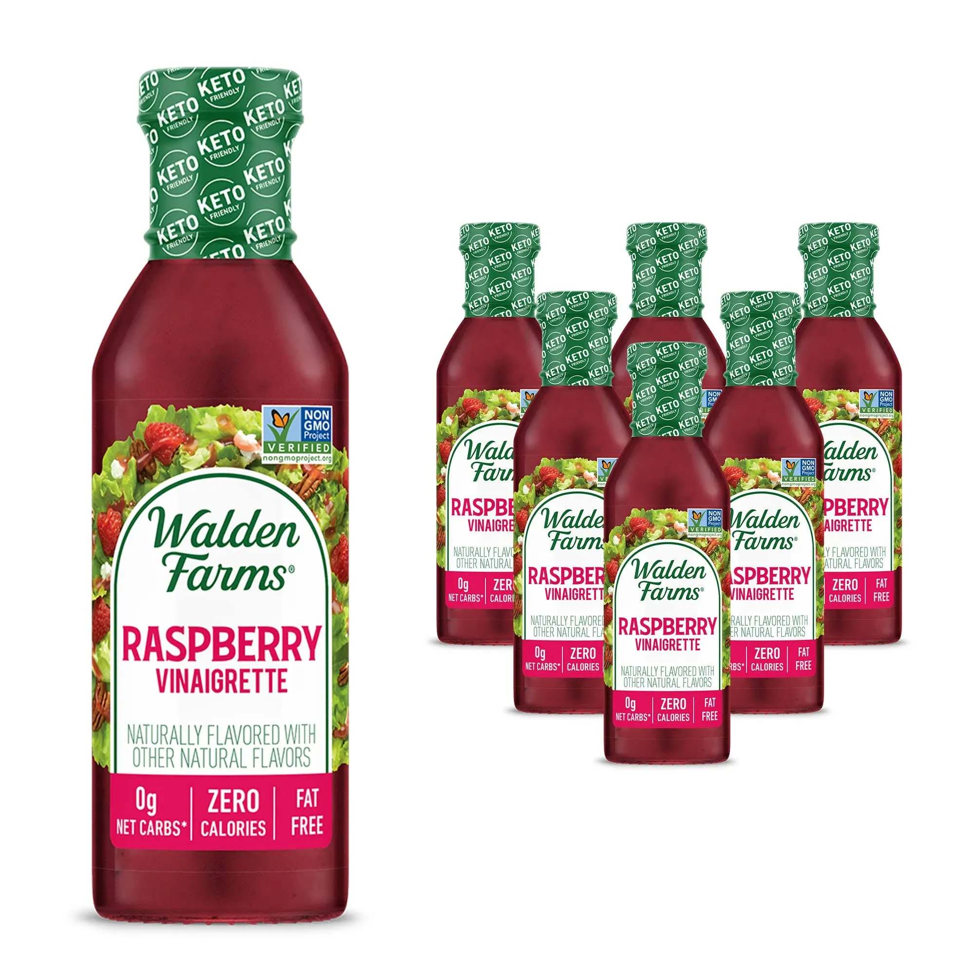 Walden Farms Salad Raspberry Vinaigrette Dressing, 12 Ounce - 6 per case