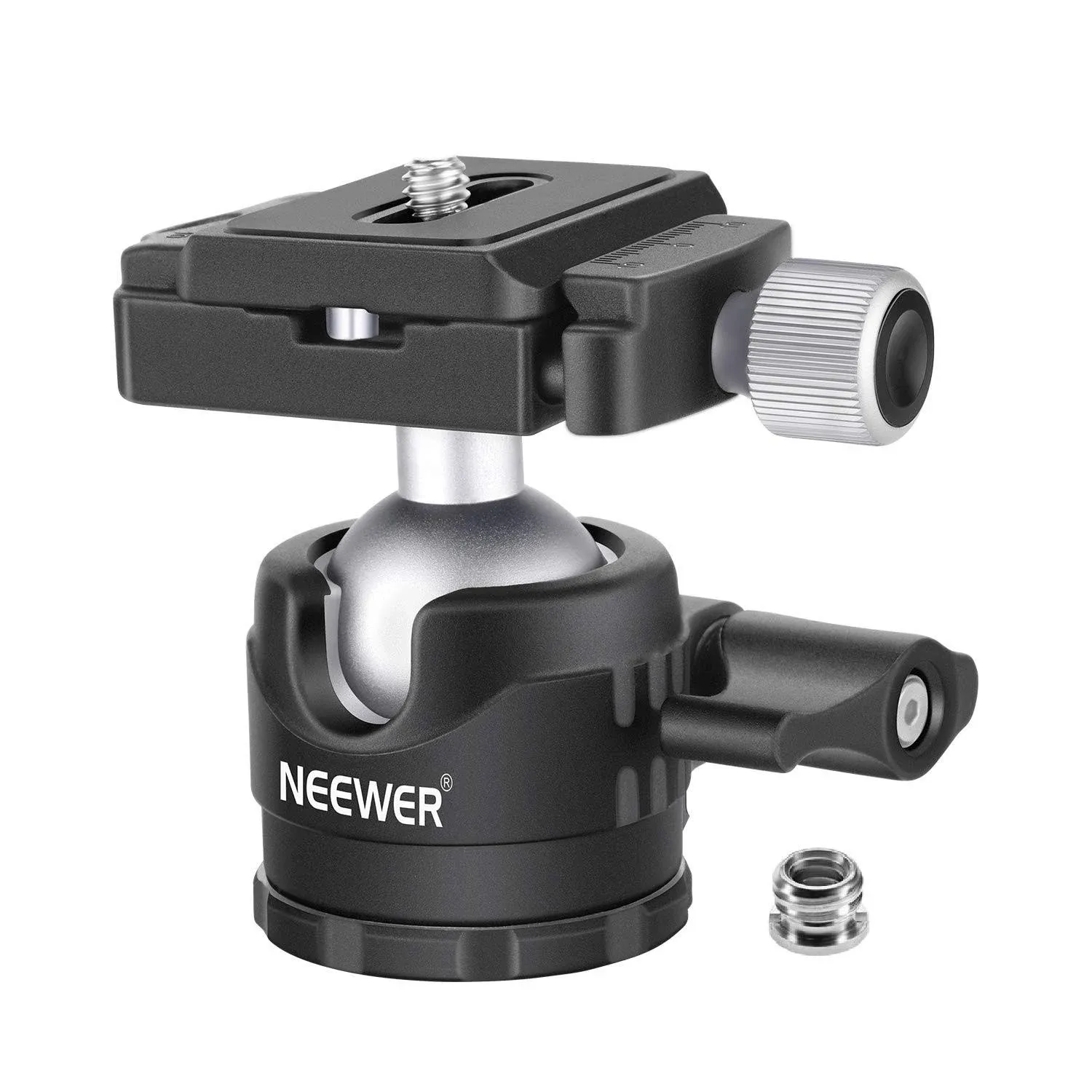 Neewer Low-Profile Ball Head 360 Degree Rotatable Tripod Head for Tripod Monopod