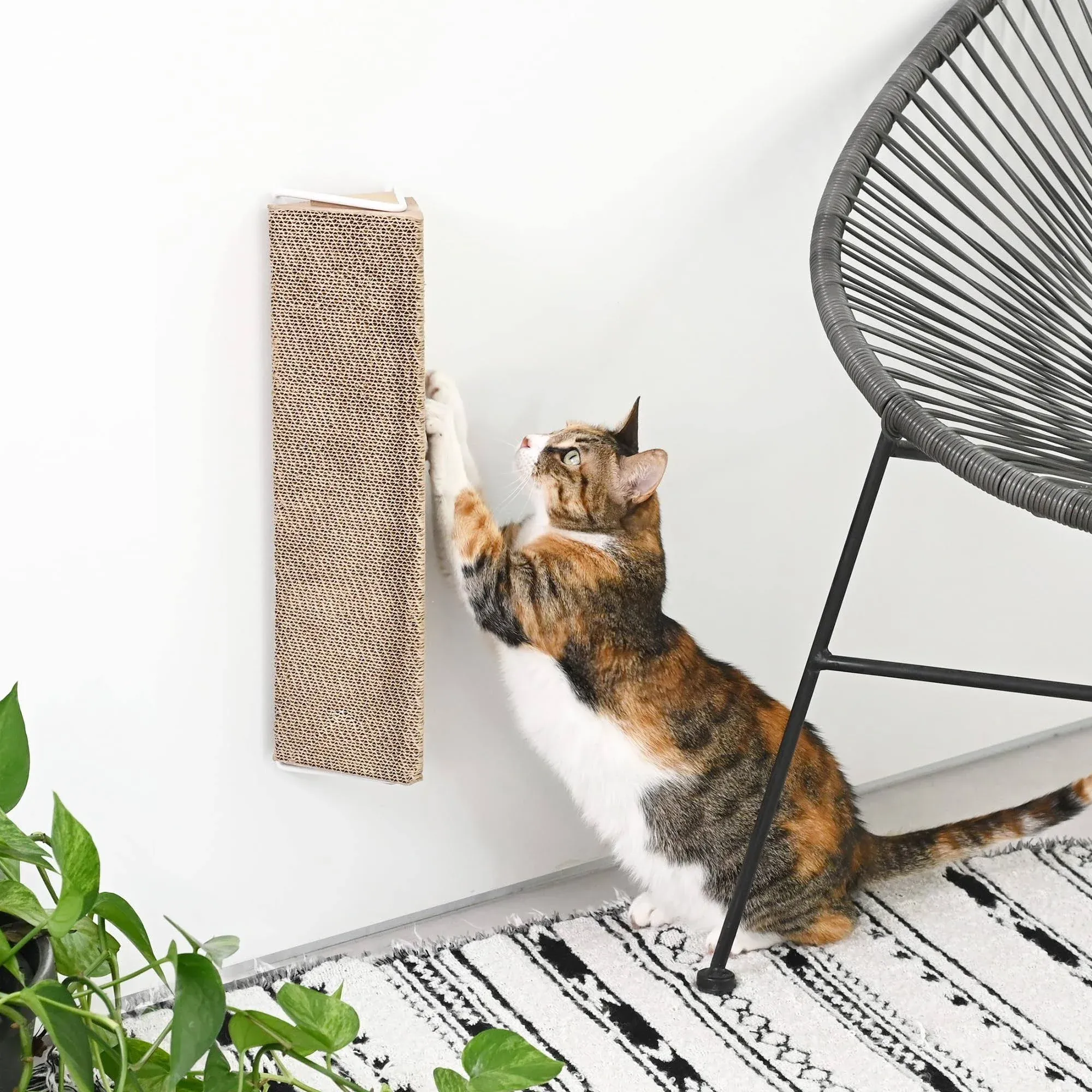 xympo Wall Mounted Scratching Post Triangular Cat Scratcher