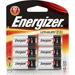 Energizer 123 Batteries, Lithium CR123A Battery, 6 Battery Count