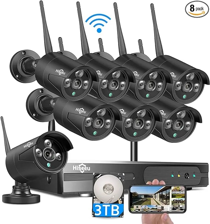 Hiseeu Wireless Security Camera System