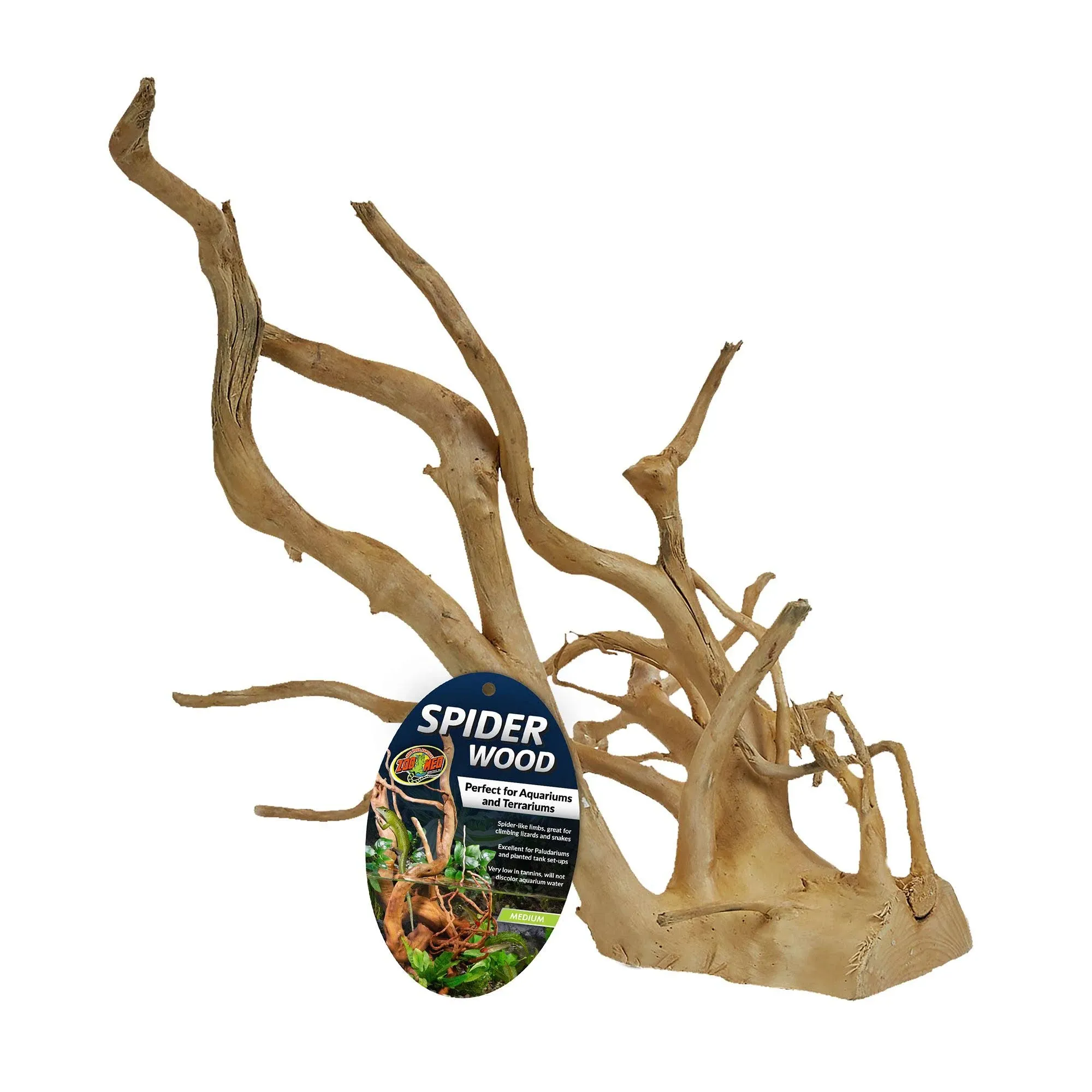 Zoo Med Spider Wood, Small, Perfect for Aquariums and Terrariums, 690857, Small/8-12 Inch