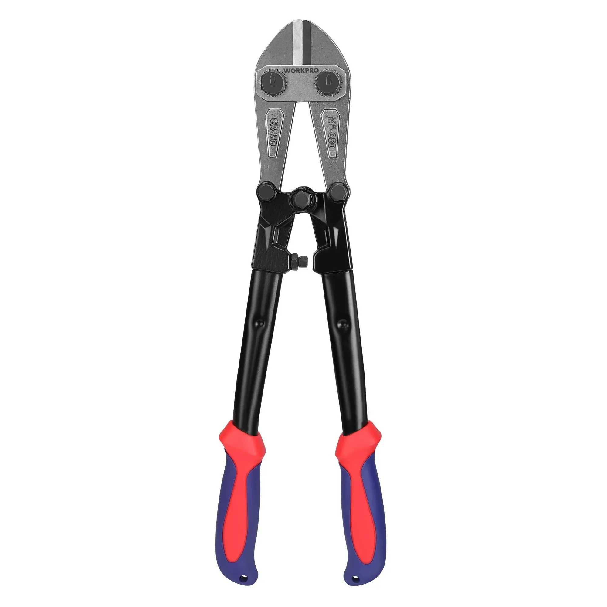 WorkPro W017004a Bolt Cutter, Bi-Material Handle with Soft Rubber Grip, 14"