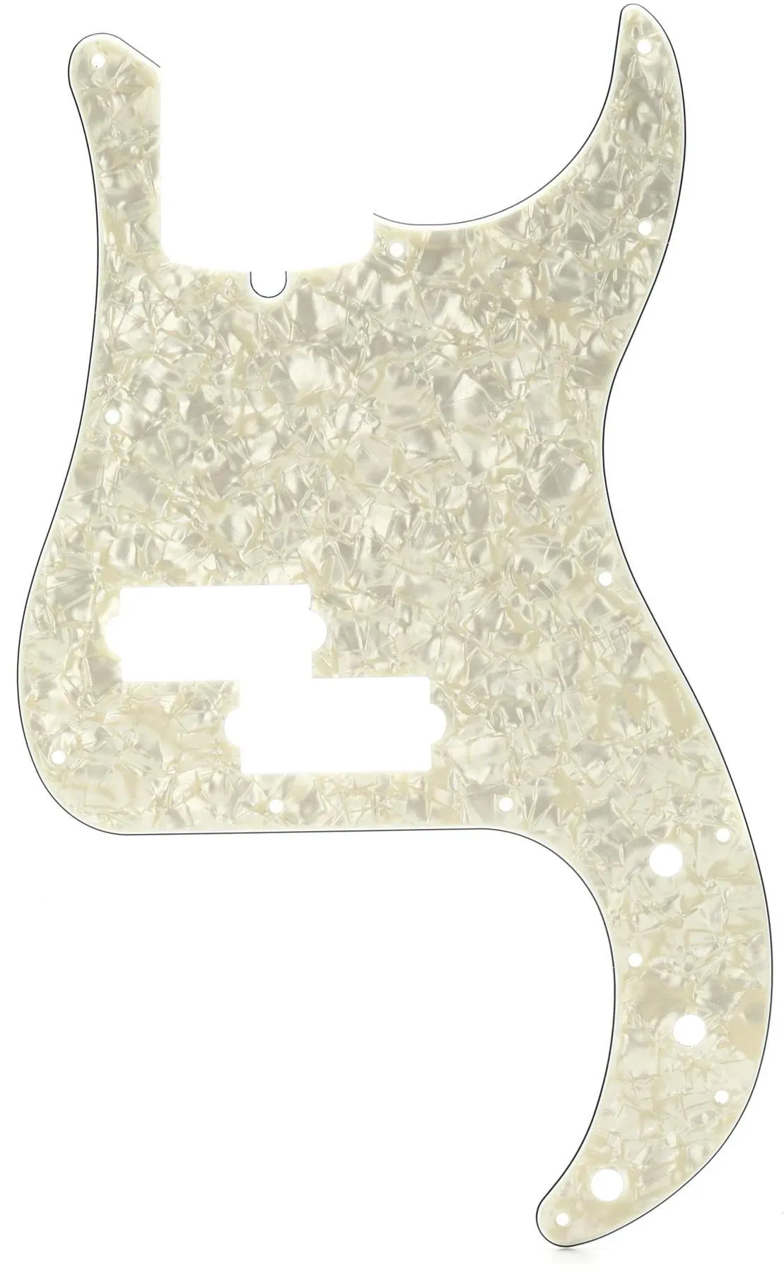 Fender 13-hole Modern-style P-Bass Pickguard - Aged White Pearl