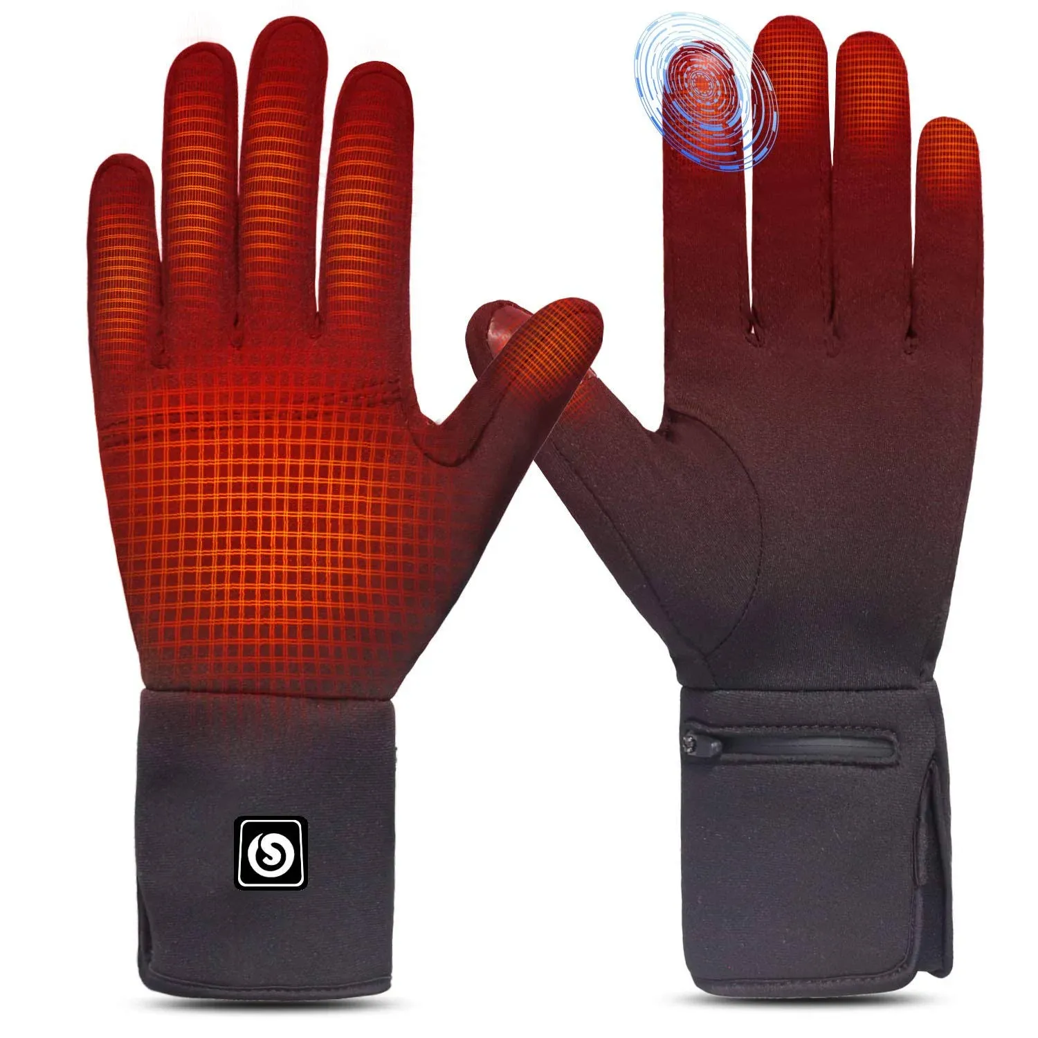 Savior Heat Unisex Electric Rechargeable Battery Heated Winter Warm Glove Liners