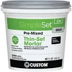 SimpleSet 1 Gal. (14.25 lb.) Gray Premixed Thin-Set Mortar