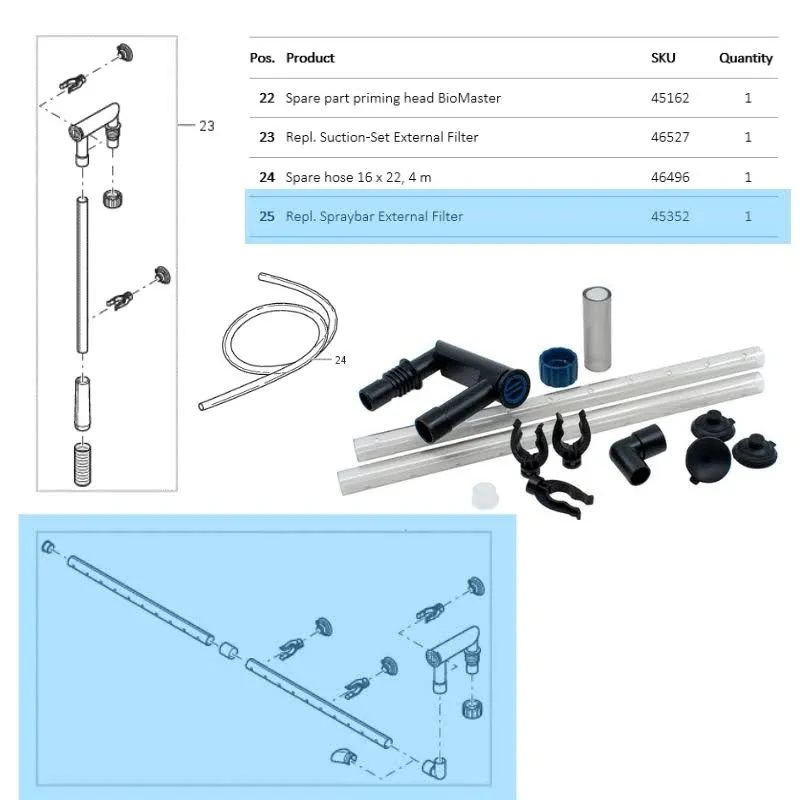 Oase BioMaster & FiltoSmart 200/300 Replacement Outlet Kit