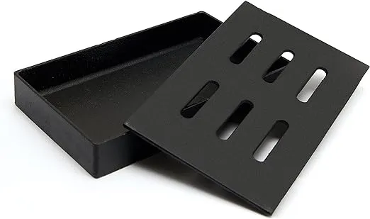 GrillPro 00150 Cast Iron Smoker Box , Black , 5" L x 1.5" H x 8" W