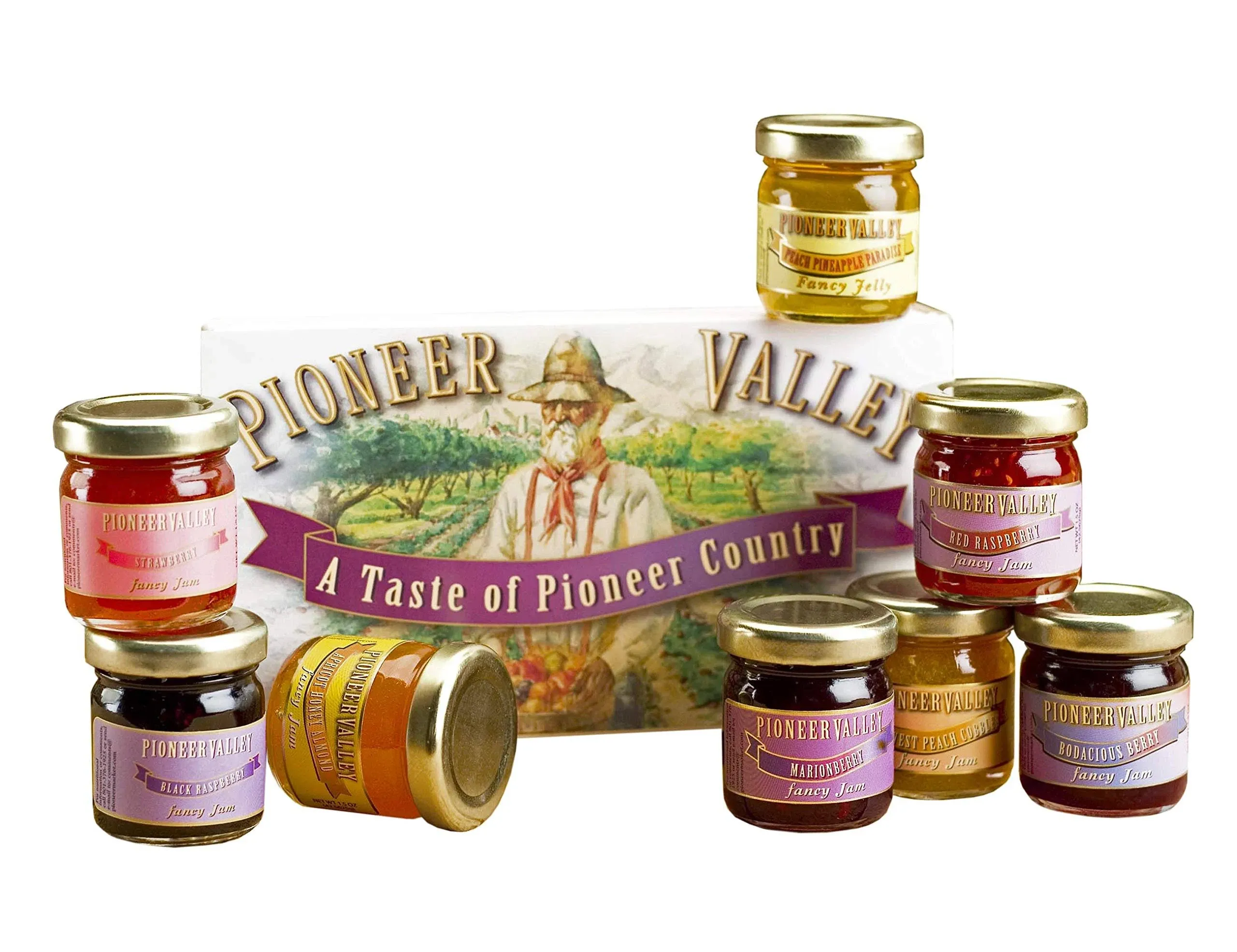 Pioneer Valley Souvenir Boxed Gourmet Jam & Jelly Sampler Gift Set