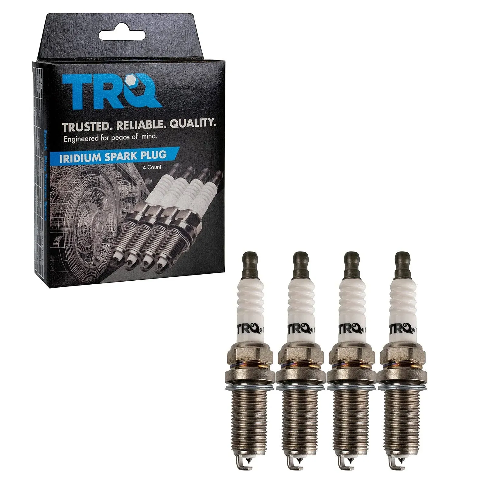 TRQ Iridium Spark Plugs Engine Tune Up Ignition Kit 4 Piece Set New