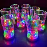 12 Pack Light up Cup,LED Light Up Toys Glow in The Dark Party Favor Supplies for Kids New Years Eve Party Supplies Party Toy Thanksgiving Holiday Birthday Gift Party Pack Replaceable Battery