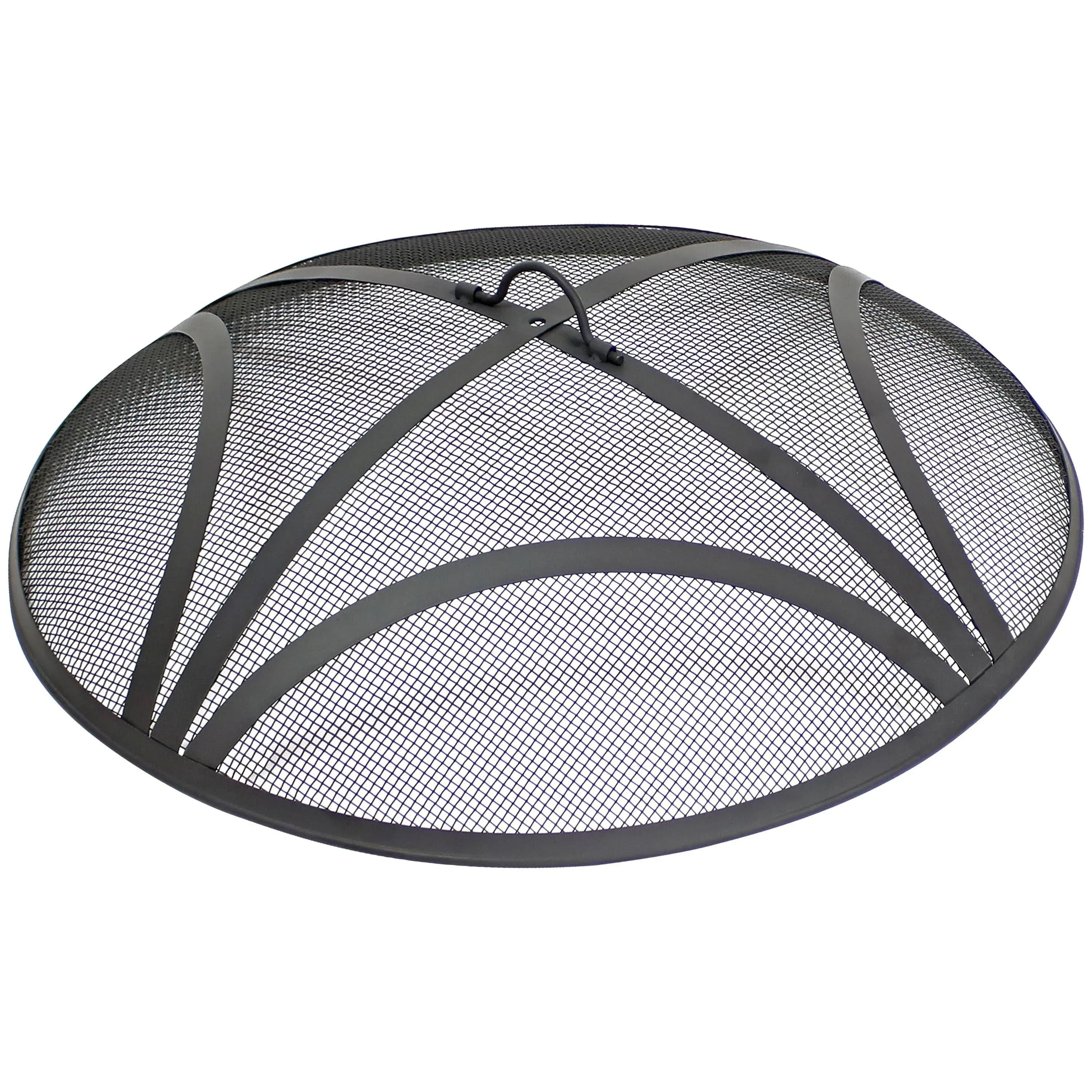 Sunnydaze Reinforced Steel Mesh Outdoor Fire Pit Spark Screen - 22"