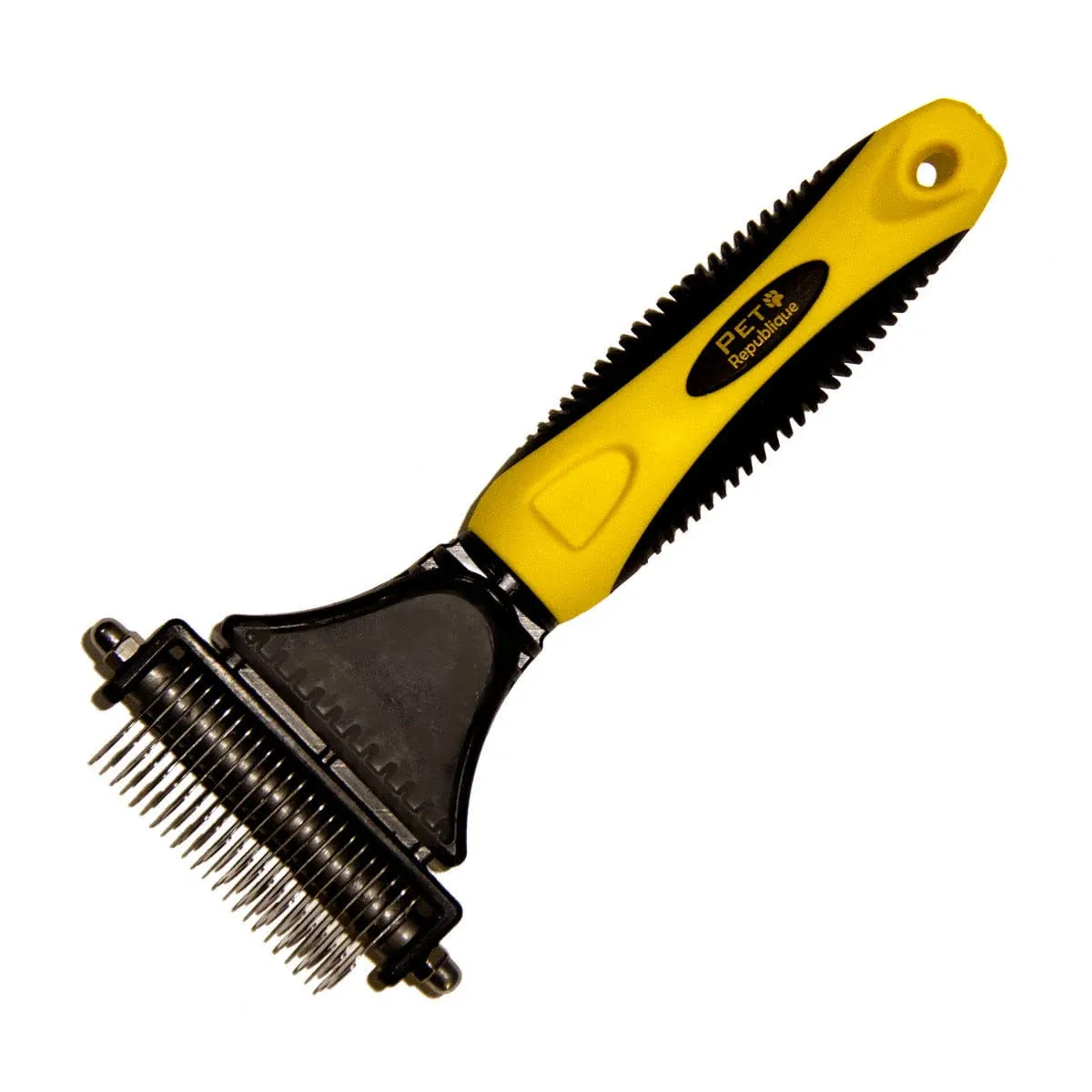 Pet REPUBLIQUE Professional Dematting Comb Rake Dual Sided Mat Brush Splitter ...