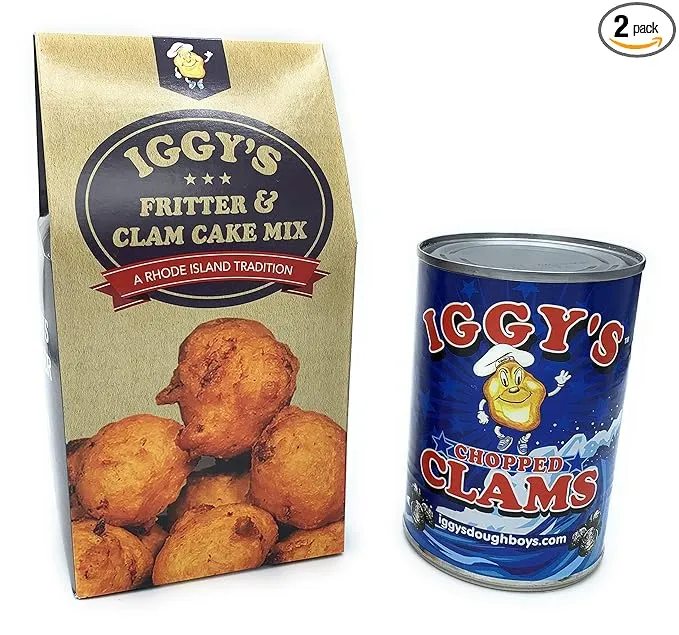 Iggy's Clam Cake Mix and Chopped Clams (Clam Cakes)