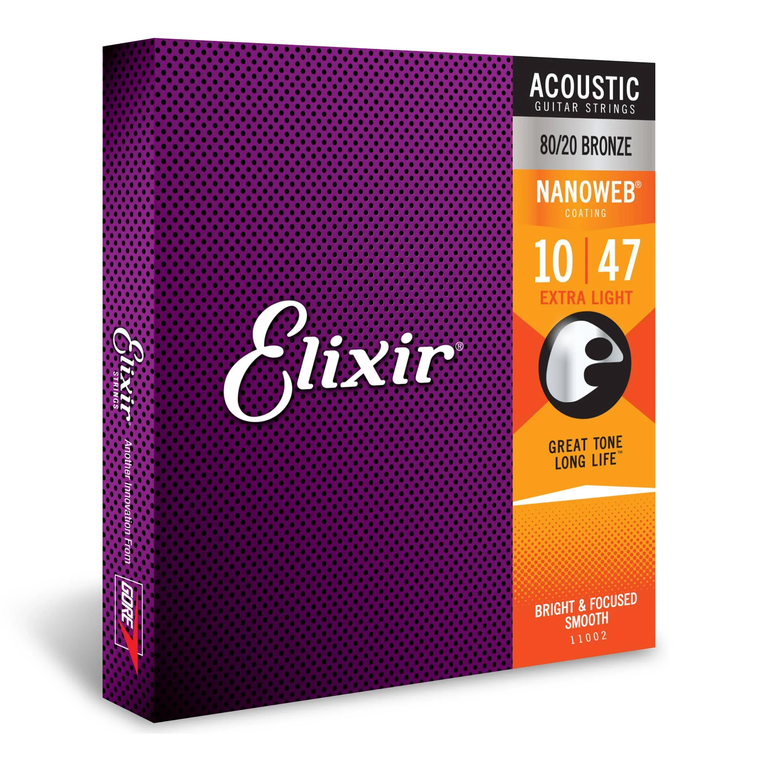 Elixir Nanoweb 80/20 Bronze Acoustic Guitar Strings