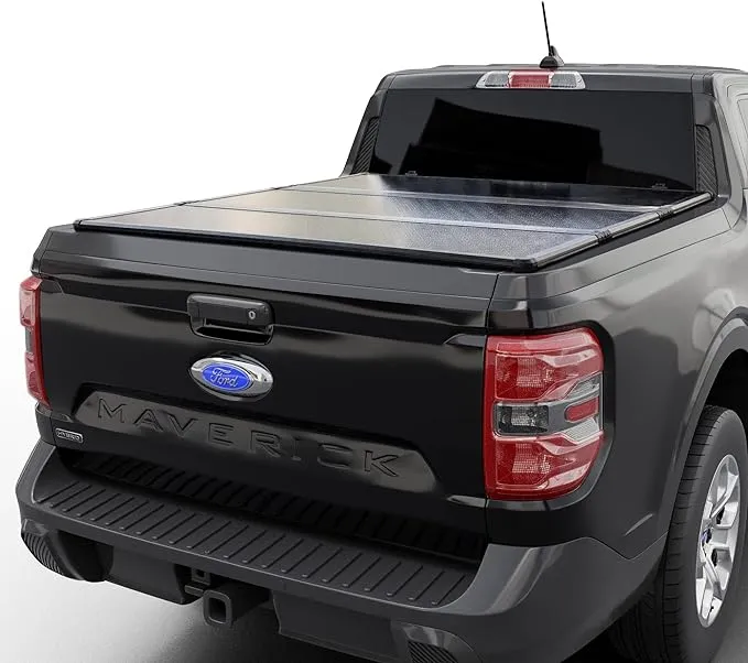 Hard Folding Truck Bed Tonneau Cover|CFHT-037|Fits 2022-2025 Ford Maverick 4' 6" Bed (54.4")