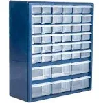 Plastic Storage Drawers – 42 Compartment Organizer – Desktop or Wall Mount Conta