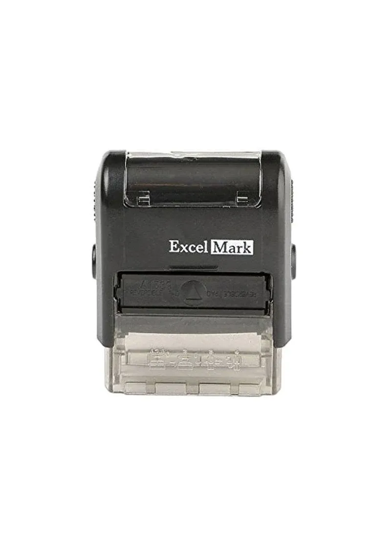 Entered - ExcelMark Self-Inking Rubber Stamp - A1539 Blue Ink