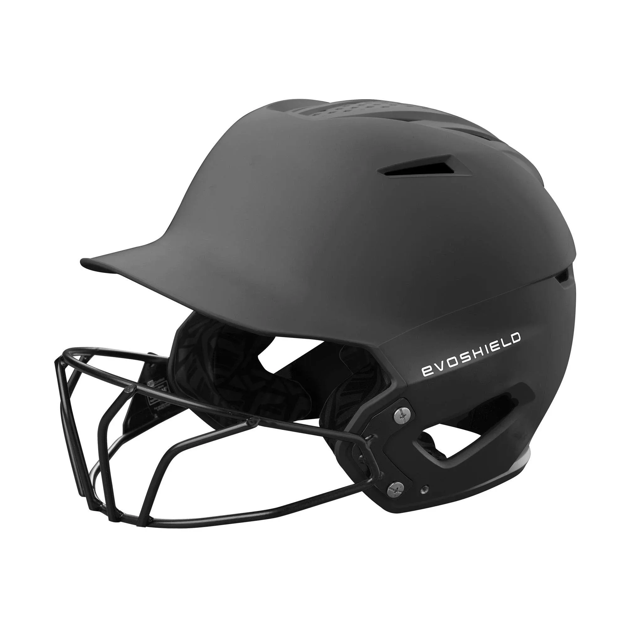 XVT 2.0 Matte Batting Helmet with Facemask - Charcoal, X-Small