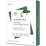 Hammermill Cardstock, Premium Color Copy, 60 lb, 8.5 x 11 - 1 Pack (250 Sheets) - 100 Bright, Made in the USA Card Stock, 122549R , White