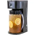 Homecraft HCIT3BS 3-Quart Black Stainless Steel Caf' Ice Iced Coffee and Tea Brewing System