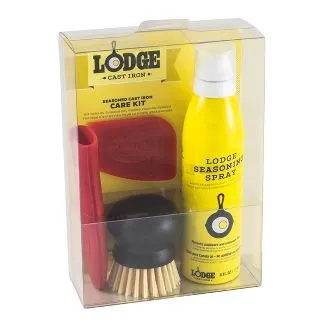 Lodge Seasoned Cast Iron Care Kit, 6 Ounce