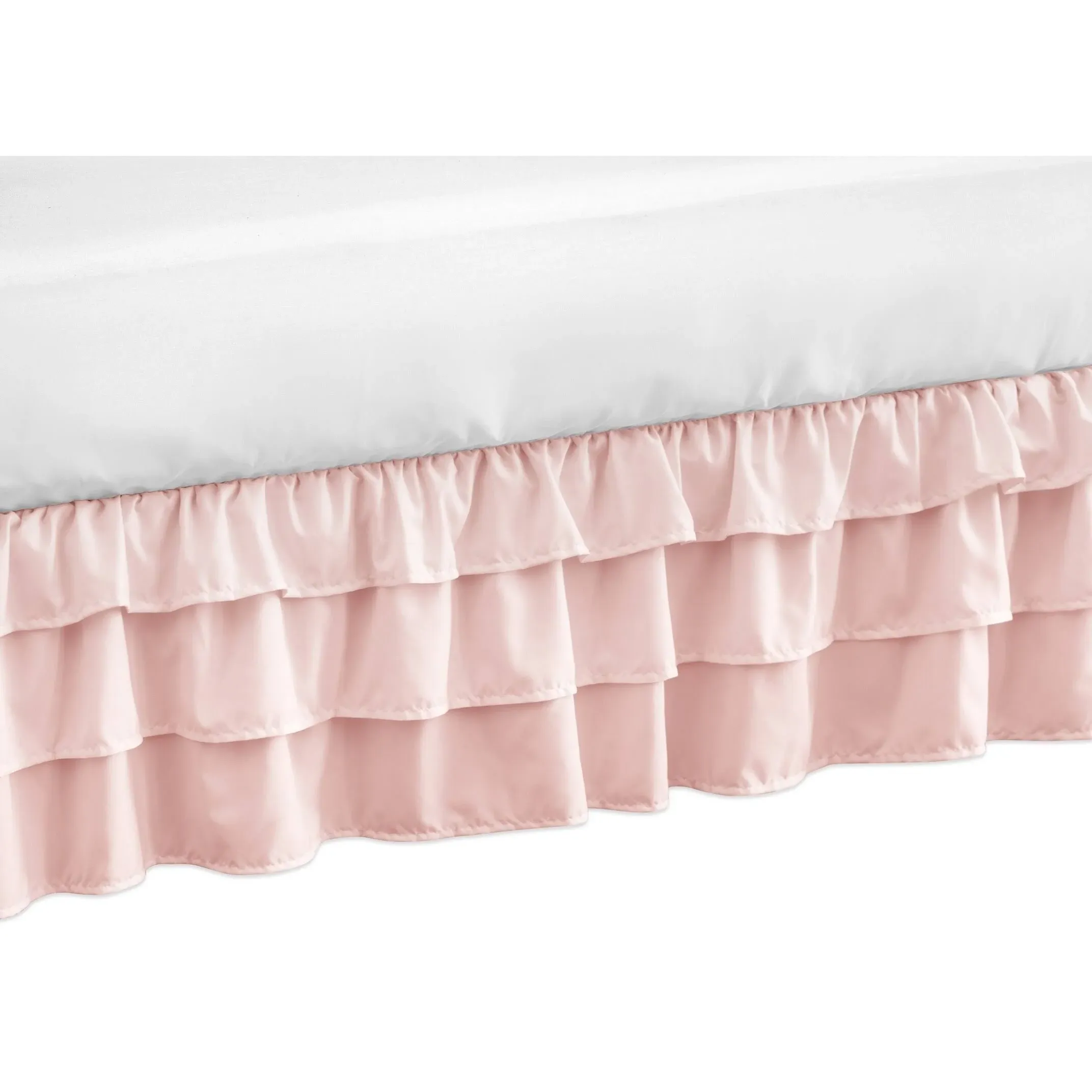 Sweet JOJO pink crib ruffled skirt