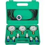 VEVOR Hydraulic Pressure Test Kit with 6 Couplings Stainless Steel 25/40/60mpa