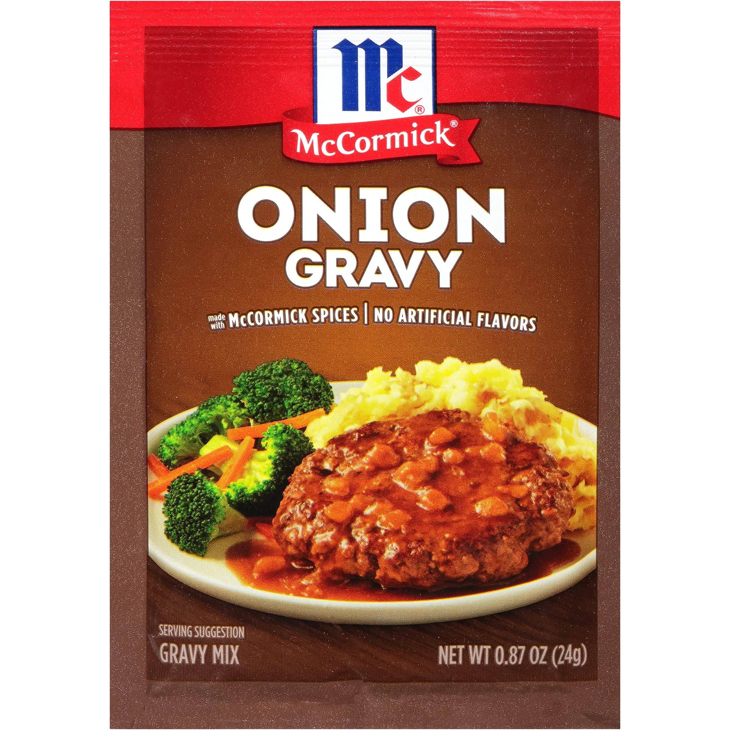 McCormick Onion Gravy Mix, 0.87 oz (Pack of 12)