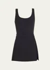 Martina Rigor Stretch-jersey Tennis Dress In Black