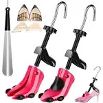 JJDPARTS High Heel Shoe Stretcher Pair 4-Way Shoe Expander Widener Shoe Tree Extender for Women