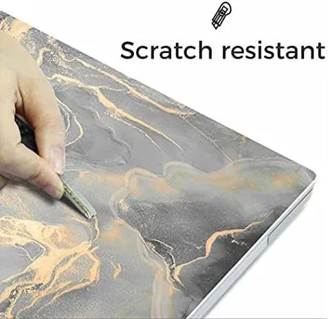 Laptop Skin Sticker Decal,13.3 14 15 15.4 15.6 inch Laptop Universal Vinyl Skin Sticker Cover,Dustproof Waterproof Reusable Art Decal Protector with Free 2 Wrist Pads (Marble 17)