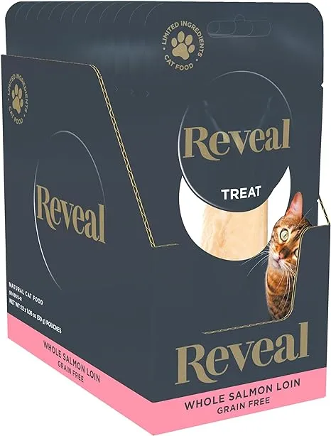 Reveal Natural Single Ingredient Grain-Free Treats for Cats, 1.06-oz bag, 12 count