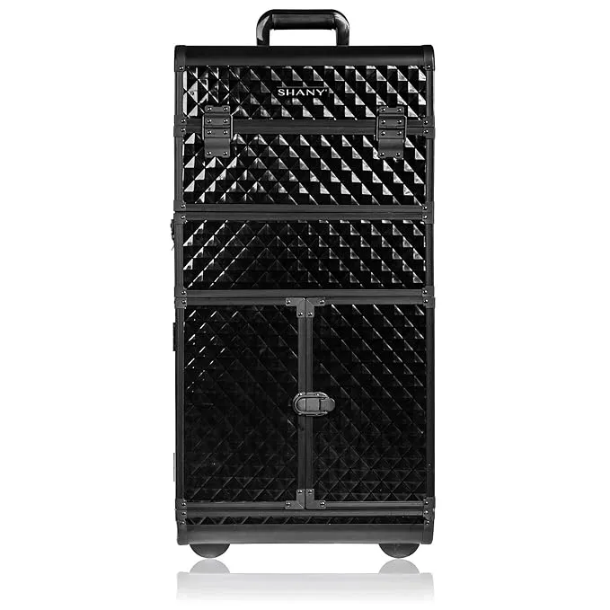 SHANY REBEL Series Pro Makeup Artists Rolling Train Case