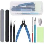 Rustark 9pcs Gundam Model Tools Kit Hobby Building Tools Craft Set for Basic Model Building Repairing and Fixing