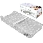 Jool Baby Gray Contoured Changing Pad - Waterproof & Non-Slip