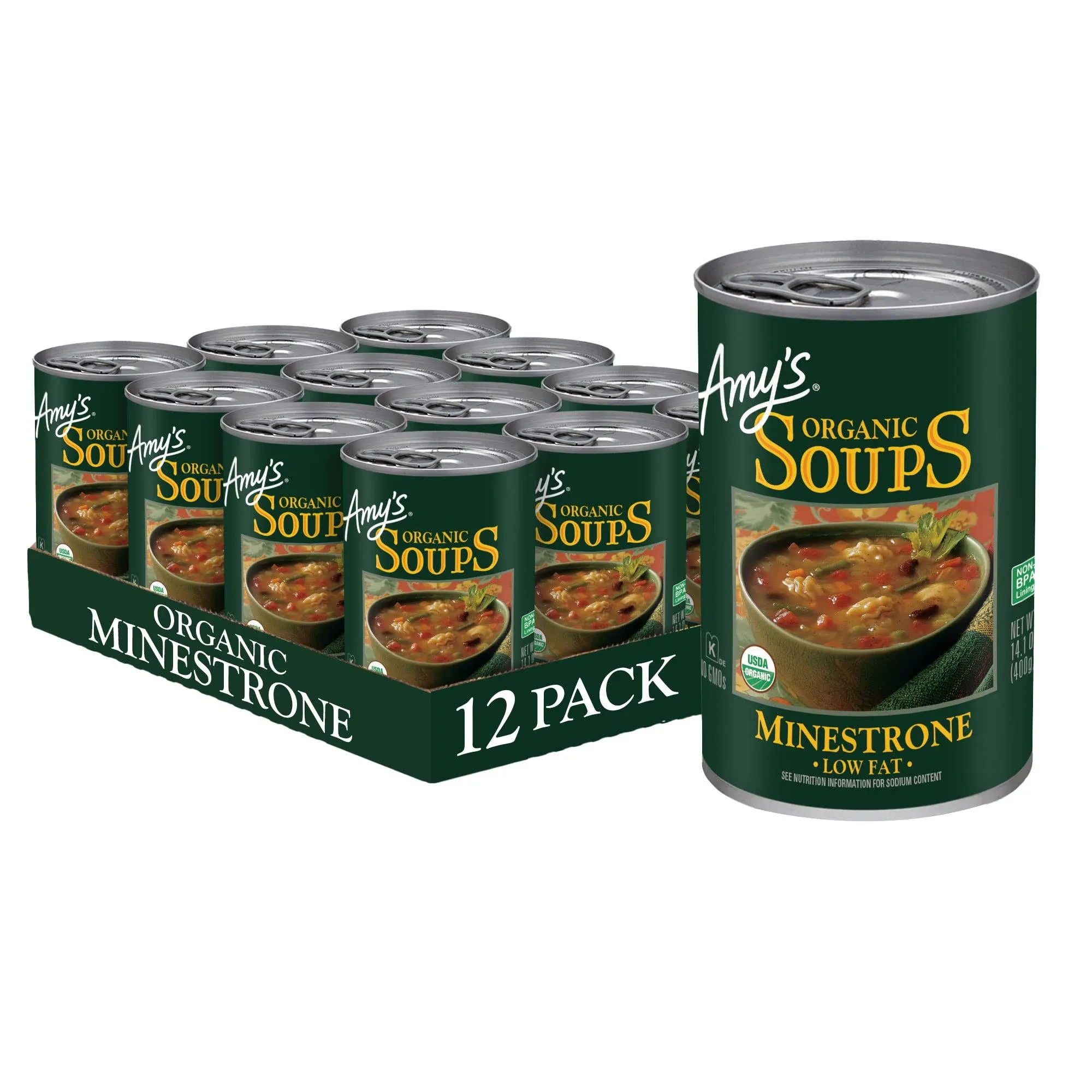 Amy's Soup Minestrone Organic-14.1 oz.-12/Case MPN#000507