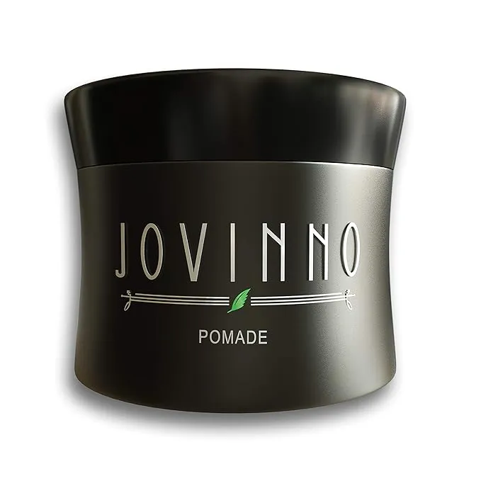 Jovinno Natural Premium Hair Styling Pomade/Hair Wax - Medium to Strong Hold Clear Thick Formula Palmade Non-Greasy Water Soluble. Made in France. 5oz (Pack of 1)