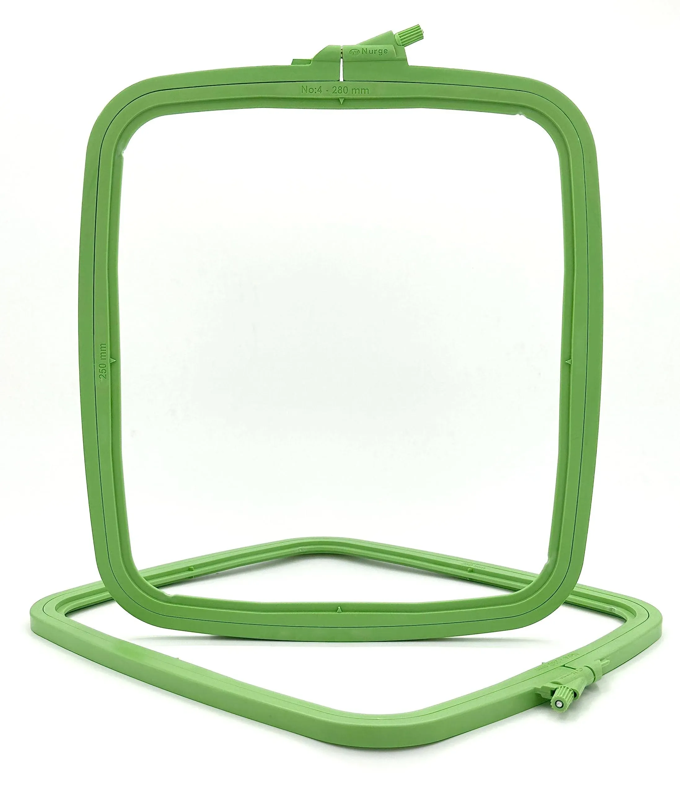 Nurge Green Plastic Square Embroidery Hoop, Cross Stitch Hoops, Punch Needle Hoop ...